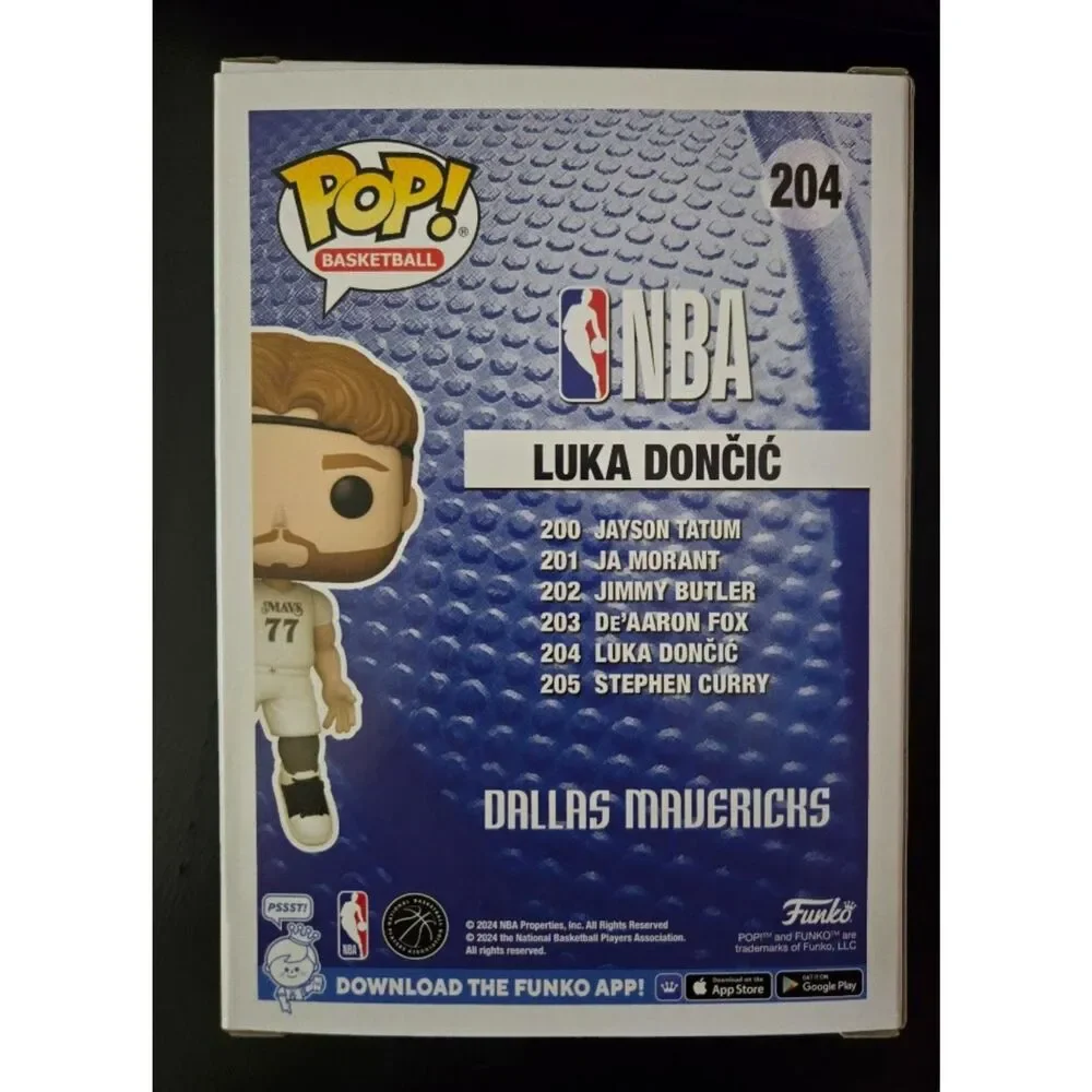NBA Funko Pop! Luka Dončić (2024 City Edition Uniform) #204 - Picture 3 of 3